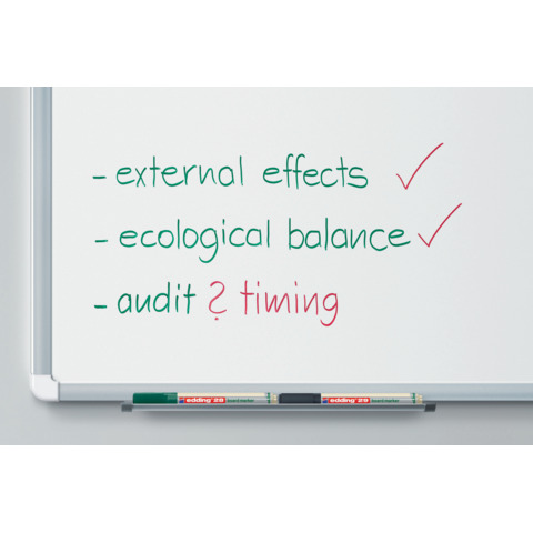 Marcatore per lavagne bianche Edding 28 EcoLine punta tonda - tratto 1,5-3 mm rosso - 4-28002